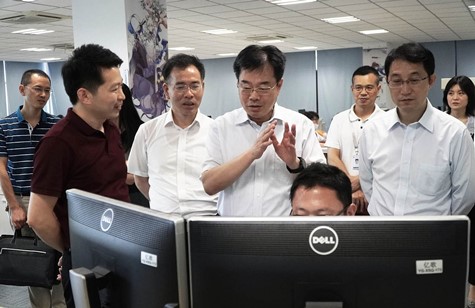 江蘇省委網信辦、省委宣傳部領導赴蘇化科技園調研重點企業(yè)