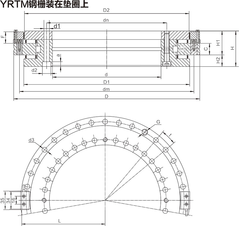 YRTM轉臺軸承(圖1) YRTM轉臺軸承(圖1)