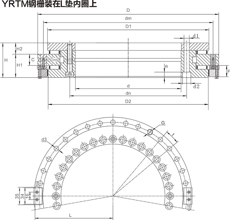 YRTM轉臺軸承(圖2) YRTM轉臺軸承(圖2)